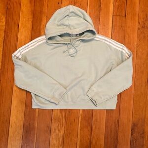 Adidas cropped  mint color hoodie